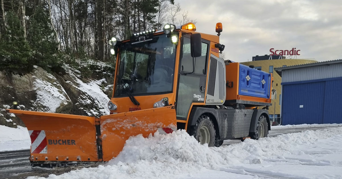 Snørydding hos bedrift